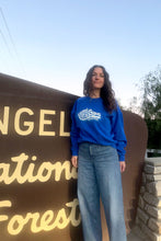 Load image into Gallery viewer, Laurel Canyon Tennis Club Crewneck Sweatshirt in Blue
