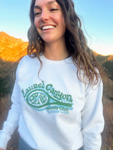 Load image into Gallery viewer, Laurel Canyon Tennis Club Crewneck Sweatshirt in White
